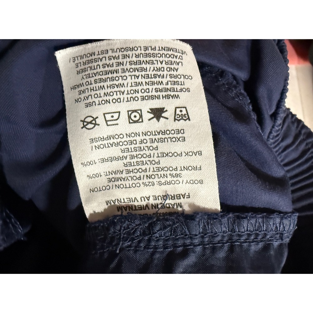 Nike Womens Sportswear Cargo Pants Navy Blue Tapered Elastic Waist Small - Picture 6 of 10